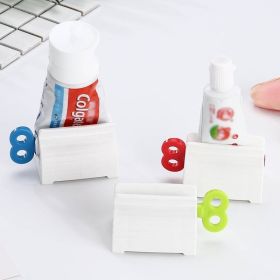 3 Pieces Rolling Tube Toothpaste Squeezer Toothpaste Seat Holder Stand Rotate Toothpaste Dispenser